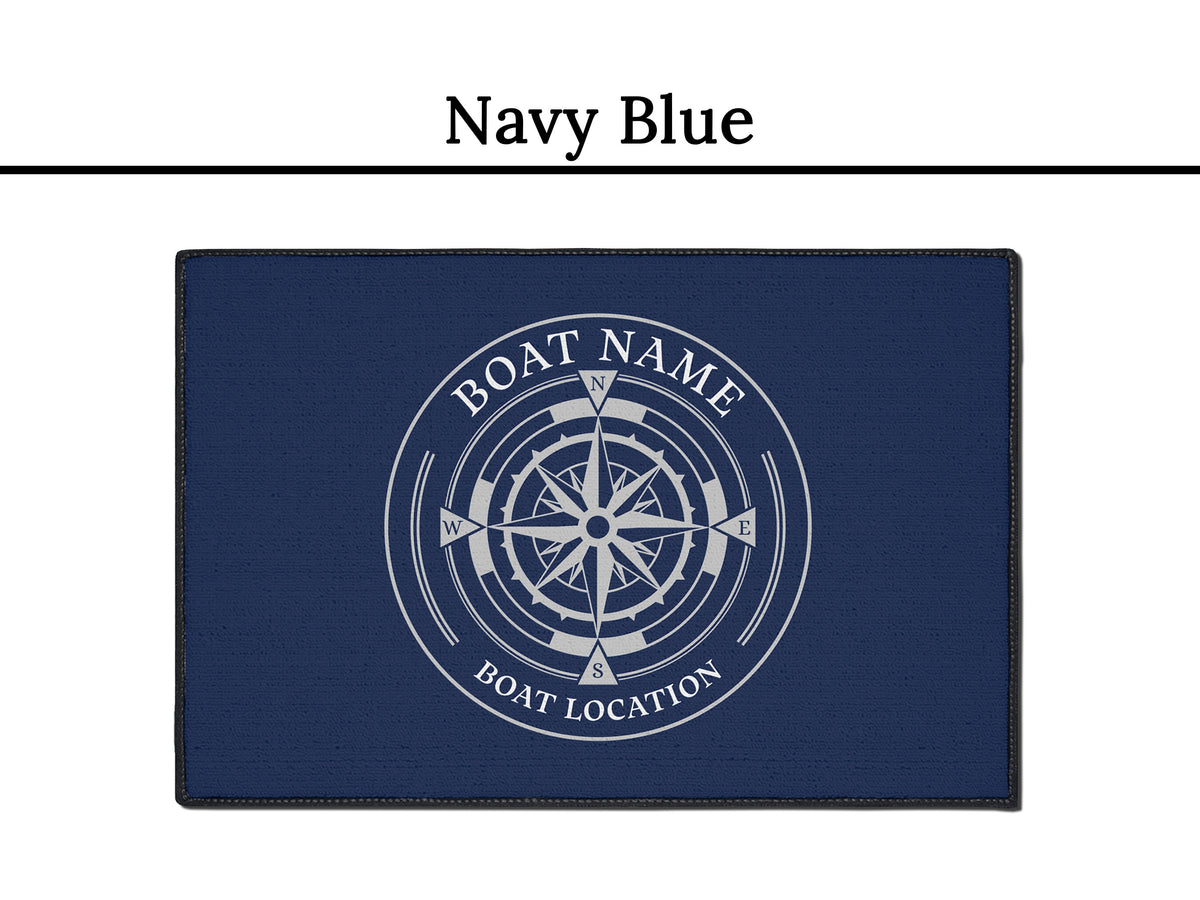 Boat Name Mat, Custom Boat Mat, Boat Gifts for Men, Boat Mat Personalized