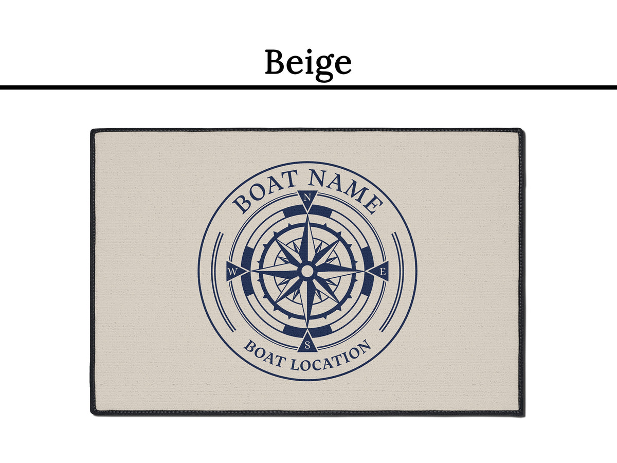 Boat Name Mat, Custom Boat Mat, Boat Gifts for Men, Boat Mat Personalized