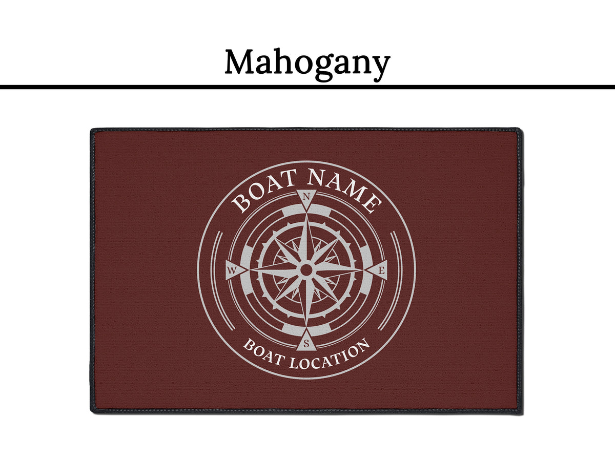 Boat Name Mat, Custom Boat Mat, Boat Gifts for Men, Boat Mat Personalized