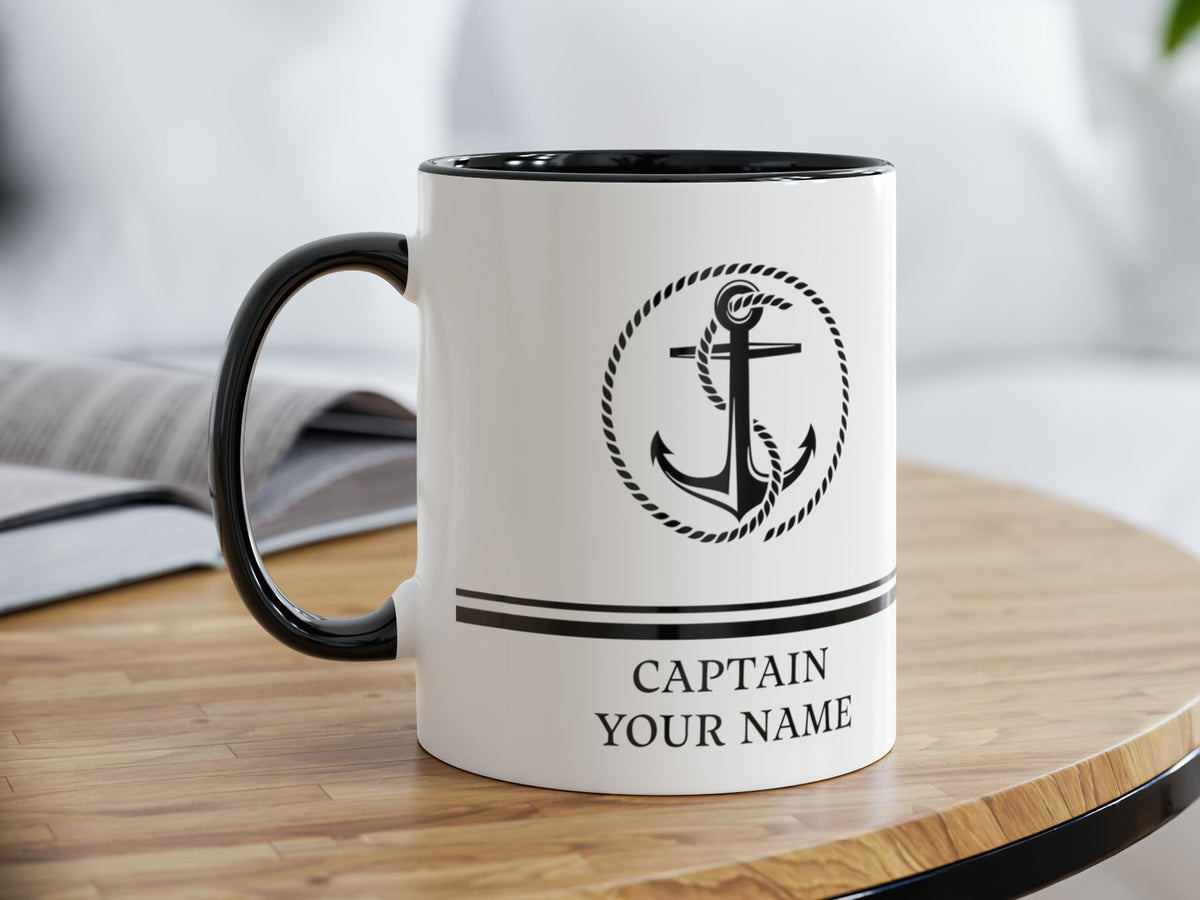 Boat Mug, Boat Gifts, Funny Boating Gift, Captain Mug, Custom Anchor Mug, Nautical Gift, Sailing Mug