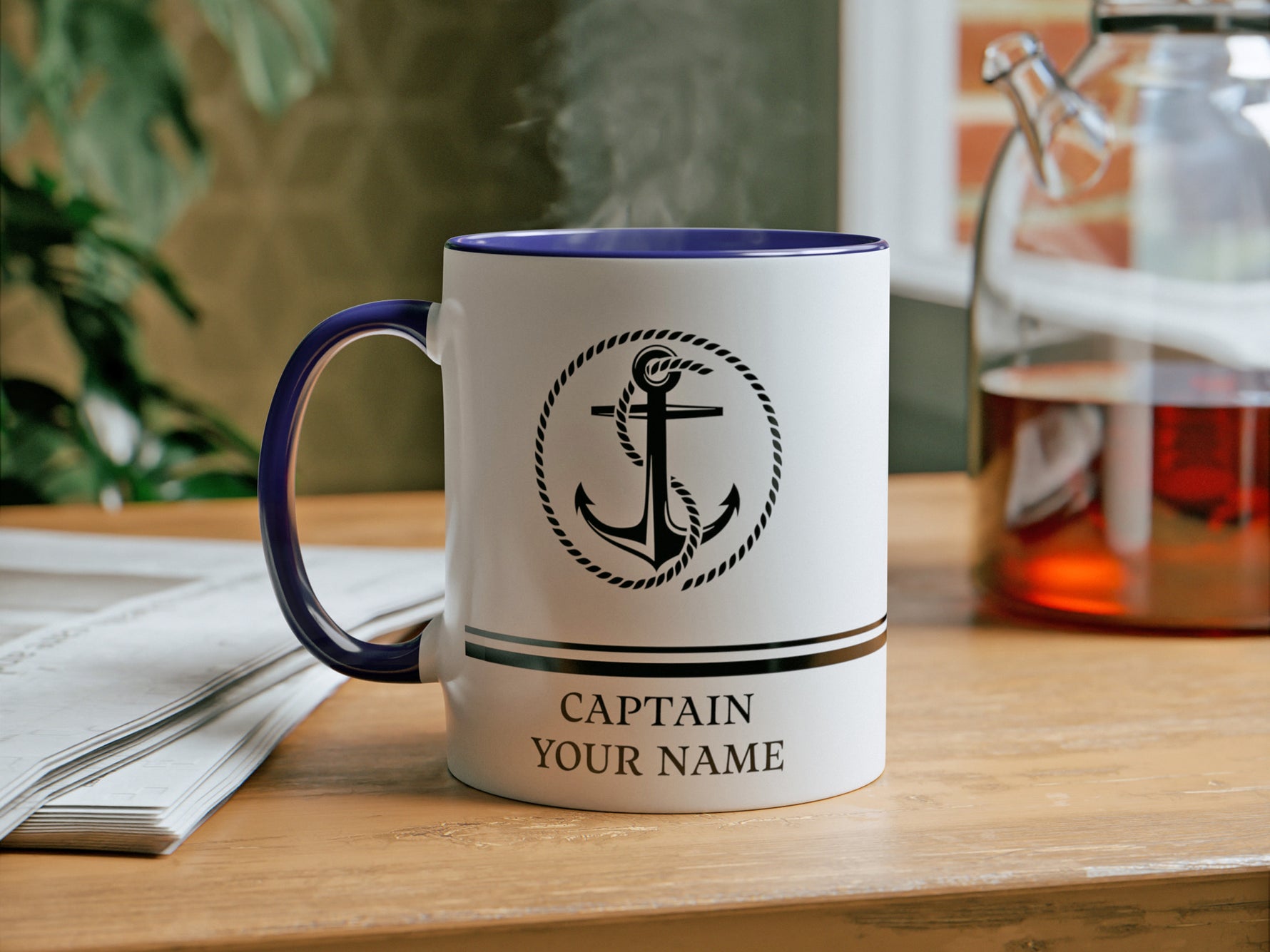 Boat Mug, Boat Gifts, Funny Boating Gift, Captain Mug, Custom Anchor Mug, Nautical Gift, Sailing Mug