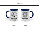 Boat Mug, Boat Gifts, Funny Boating Gift, Captain Mug, Custom Anchor Mug, Nautical Gift, Sailing Mug