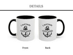 Boat Mug, Boat Gifts, Captain Mug, Custom Anchor Mug, Nautical Gift, Boat Captain Gift, Gift for Sailor