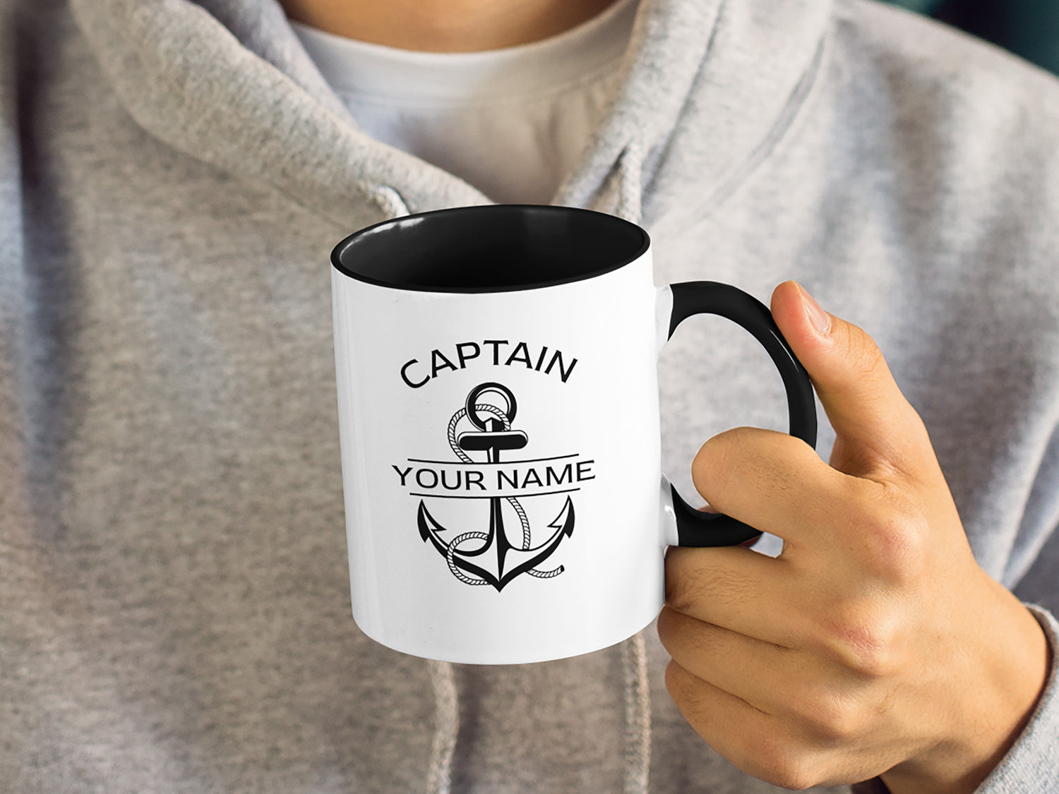 Boat Mug, Boat Gifts, Captain Mug, Custom Anchor Mug, Nautical Gift, Boat Captain Gift, Gift for Sailor