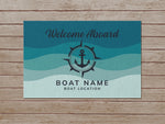 Custom Boat Rug, Nautical Outdoor Lake House Rug, Anchor Rug, Boat Owner Gift