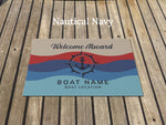 Custom Boat Rug, Nautical Outdoor Lake House Rug, Anchor Rug, Boat Owner Gift