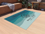 Custom Boat Rug, Nautical Outdoor Lake House Rug, Anchor Rug, Boat Owner Gift