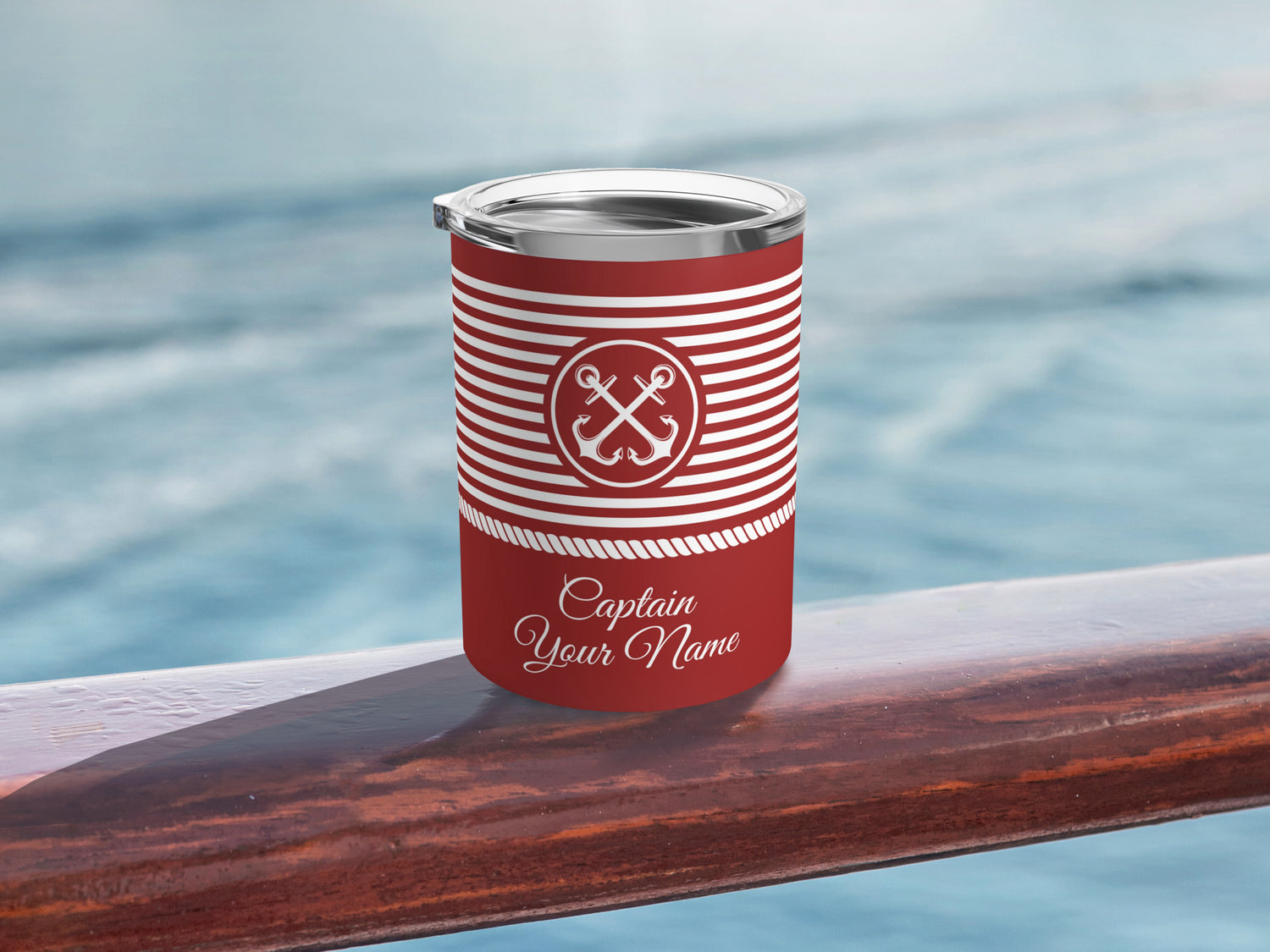 Boat Tumbler, Boat Name Gift, Insulated Anchor Mug, Gift for Sailor, Yatch Accessories, Lake House Tumbler