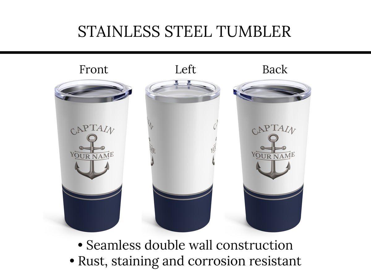 Boat Tumbler, Boat Gift, Captain First Mate, Sailing Gifts, Boating Accessories