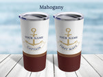 Boat Tumbler, Nautical Tumbler, Boat Gifts Personalized, Boat Cup, Boat Captain Gift, Boating Accessories, Sailing Gifts