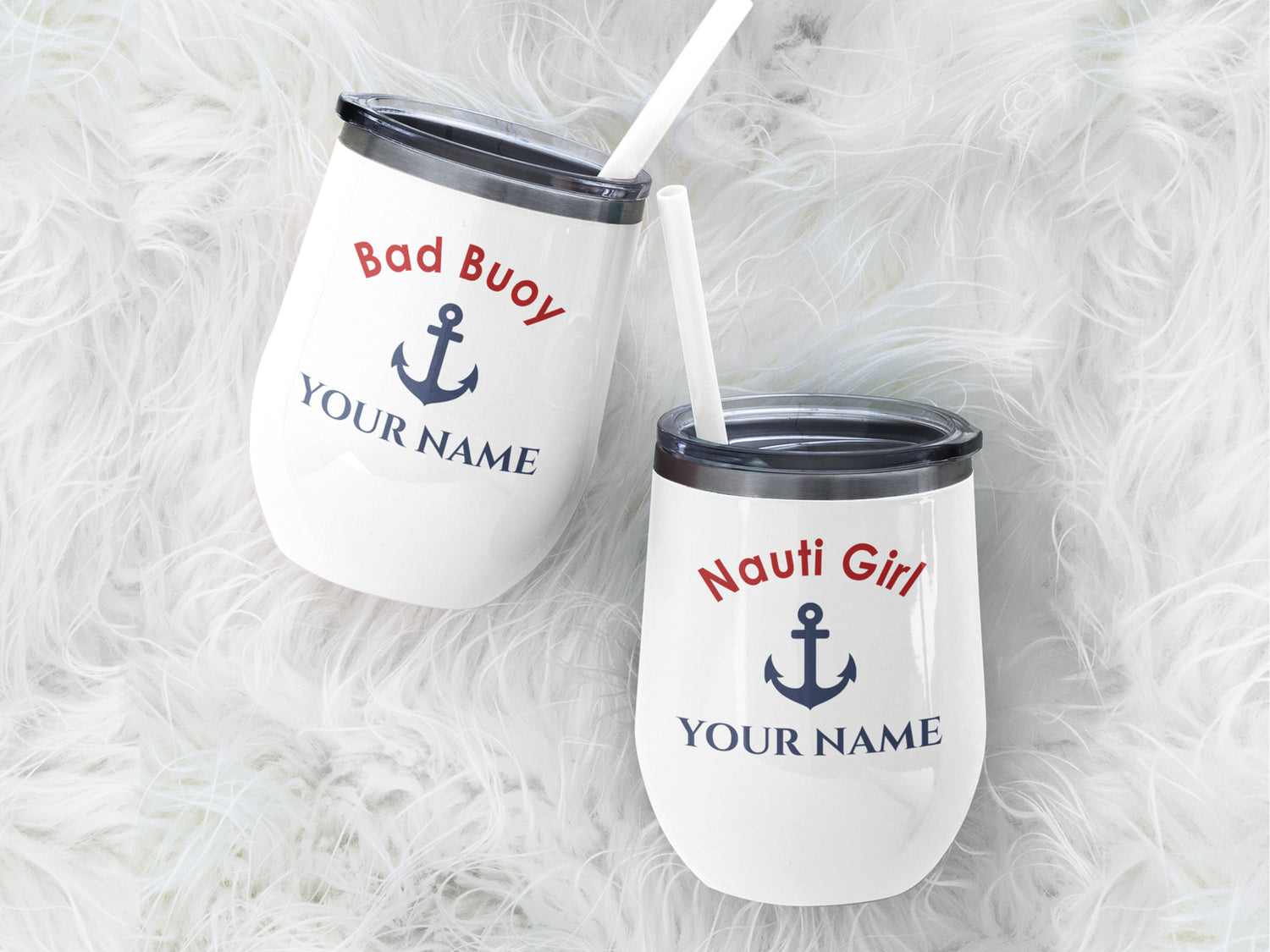 Boat Wedding Gift, Nautical Wine Tumbler, Matching Gift for Sailing Couple, Boat Bachelorette Gift