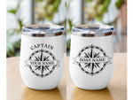 Custom Anchor Tumbler, Boat Wine Tumbler, Nautical Wedding Gift, Boat Gifts