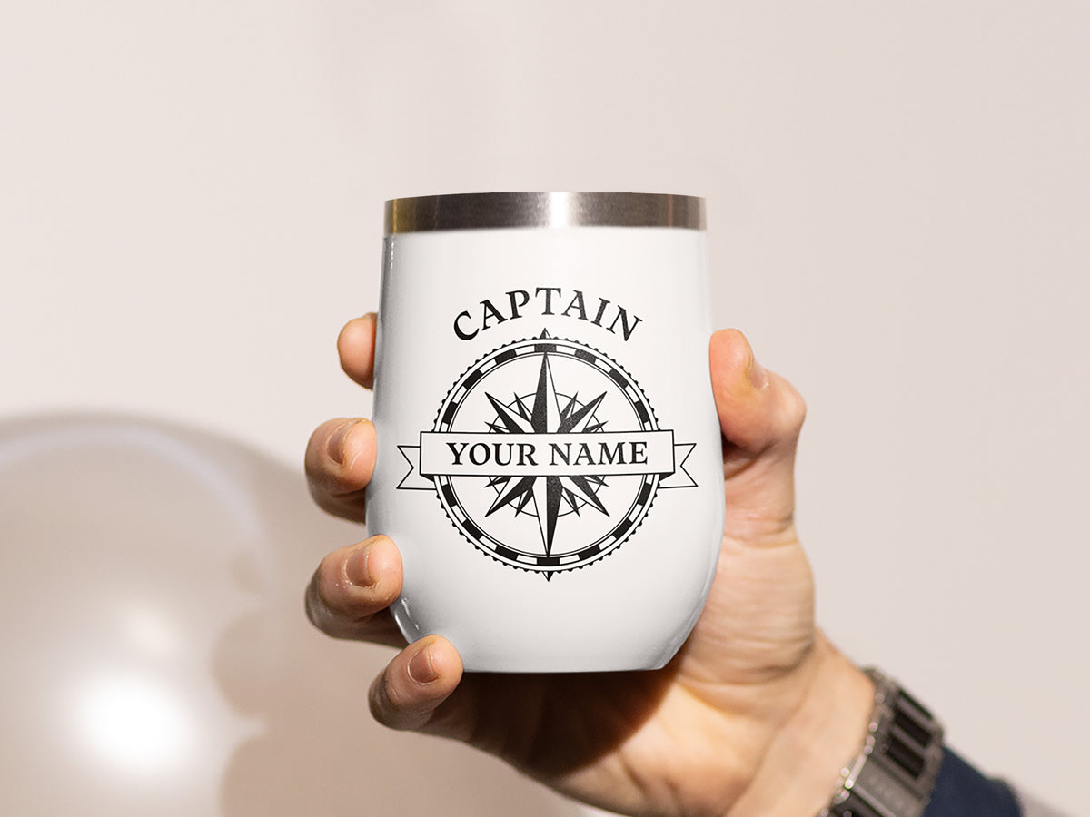 Custom Anchor Tumbler, Boat Wine Tumbler, Nautical Wedding Gift, Boat Gifts