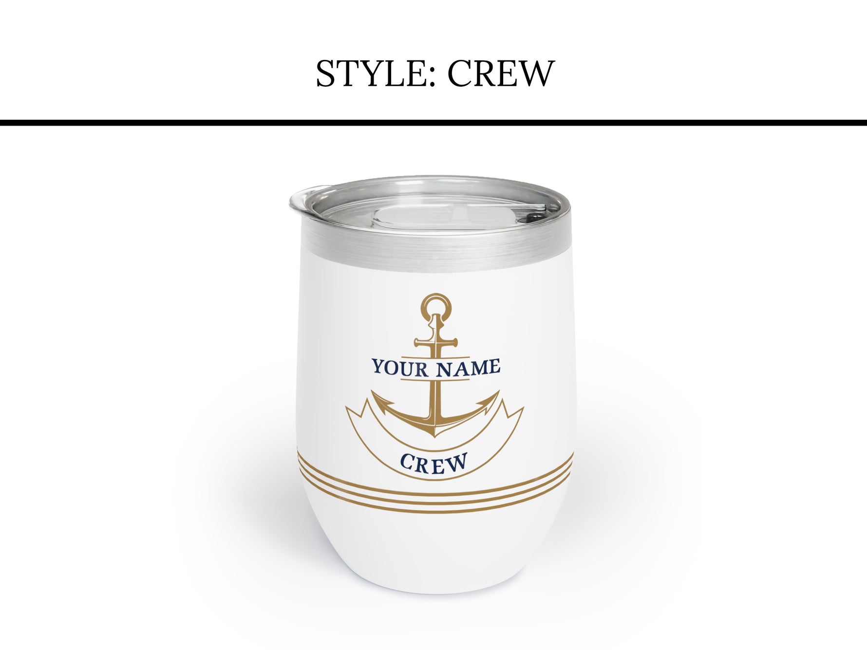 Boat Gifts Personalized, Boat Wine Tumbler, Nautical Insulated Wine Tumbler