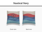 Custom Outdoor Boat Pillow, Anchor Boat Name Cushion, Yacht Outdoor Decor