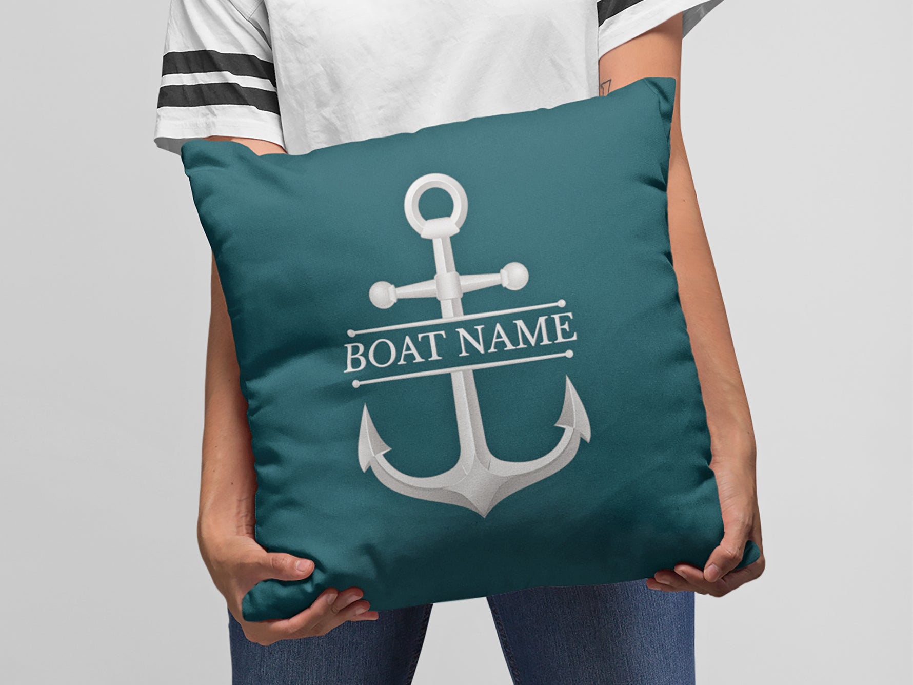 Custom Outdoor Boat Cushion, Boating Decor, Boat Gift, Nautical Pillow, Boat Accessories