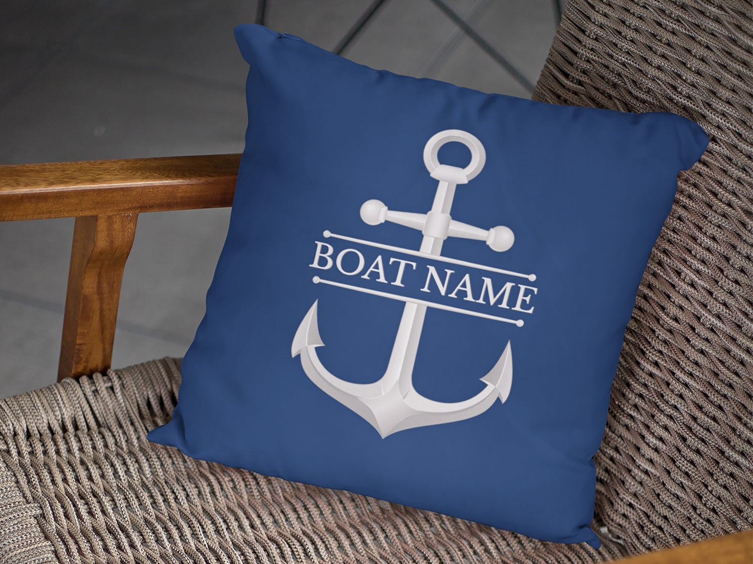 Custom Outdoor Boat Cushion, Boating Decor, Boat Gift, Nautical Pillow, Boat Accessories