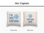 Boat Wedding Gift, Boat Couple Gift, Anchor Pillow, Valentines Cushion, Boat Bedding