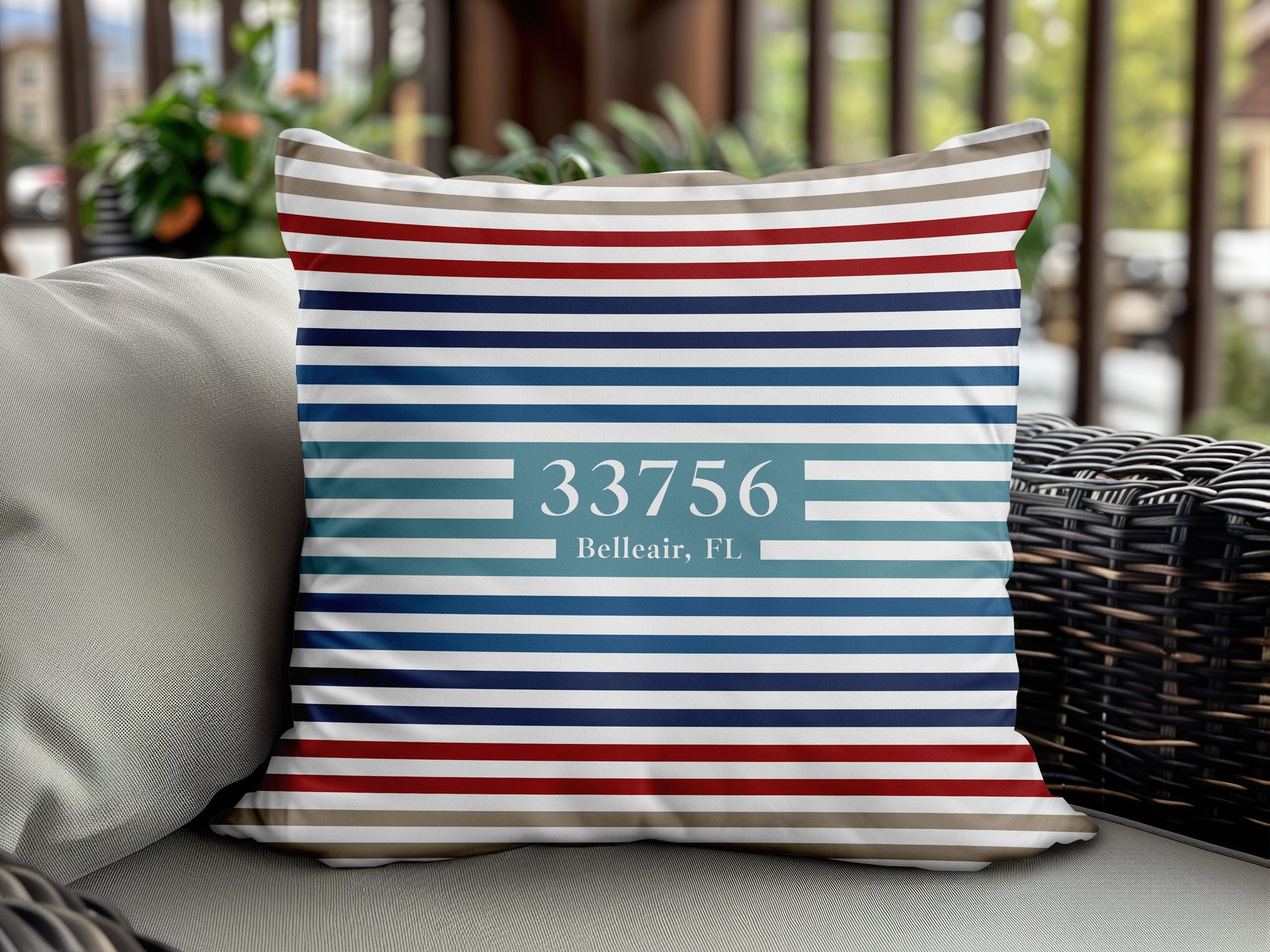 Lake House Pillow, Boating Gift, Zip Pillow, Coastal Pillow, Personalized Boat Pillow