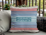 Family Boat Gift, Boating Gift, Lake House Decor, Zip Pillow, Personalized Boat Pillow