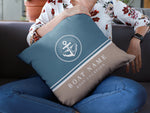 Boat Pillow, Blue Anchor Cushion, Nautical Gift, Sailing Present, Yacht Gift for Men or Women