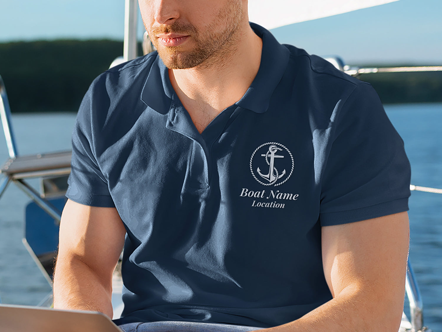 Personalized Boat Shirt, Captain Shirt, Gift For Captain, Boat Owner Gift, Boating Shirt, Anchor T-Shirt, Boat Name T-Shirt