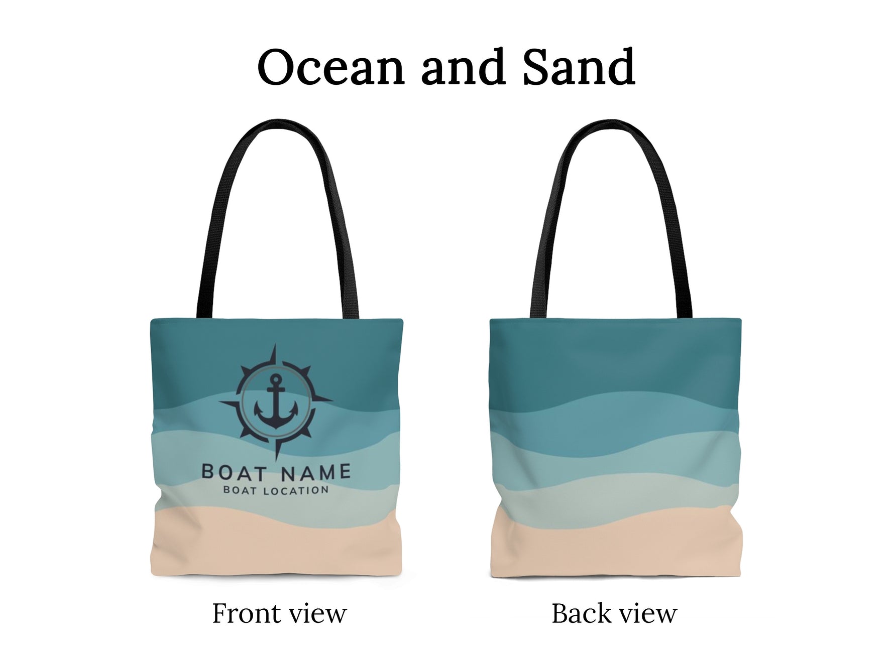 Anchor Tote Bag, Custom Boat Name Nautical Tote Bag, Boat Gift for Women