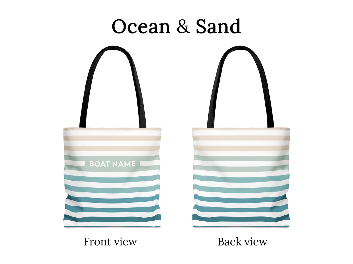 Boat Bag Personalized, Striped Tote Bag, Boat Gifts for Women, Custom Striped Bag, Large Beach Bag