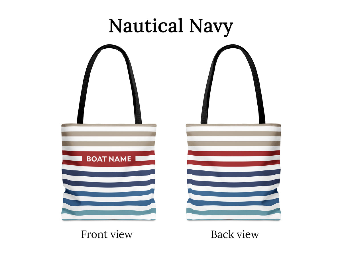 Boat Bag Personalized, Striped Tote Bag, Boat Gifts for Women, Custom Striped Bag, Large Beach Bag