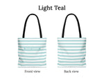 Custom Striped Bag, Boat Tote Bag, Boat Gifts for Women, Nautical Beach Bag, Personalized Tote