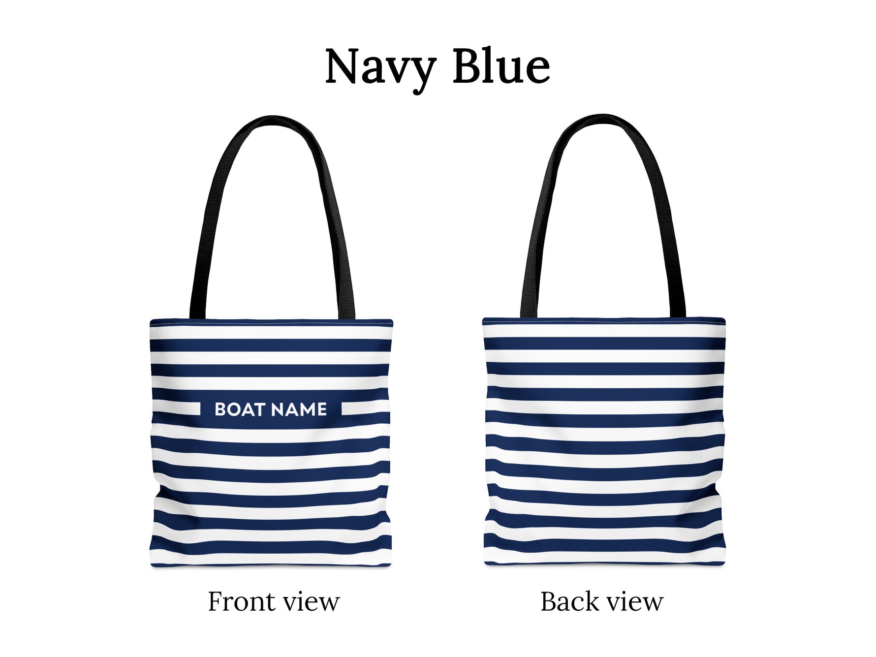 Custom Striped Bag, Boat Tote Bag, Boat Gifts for Women, Nautical Beach Bag, Personalized Tote