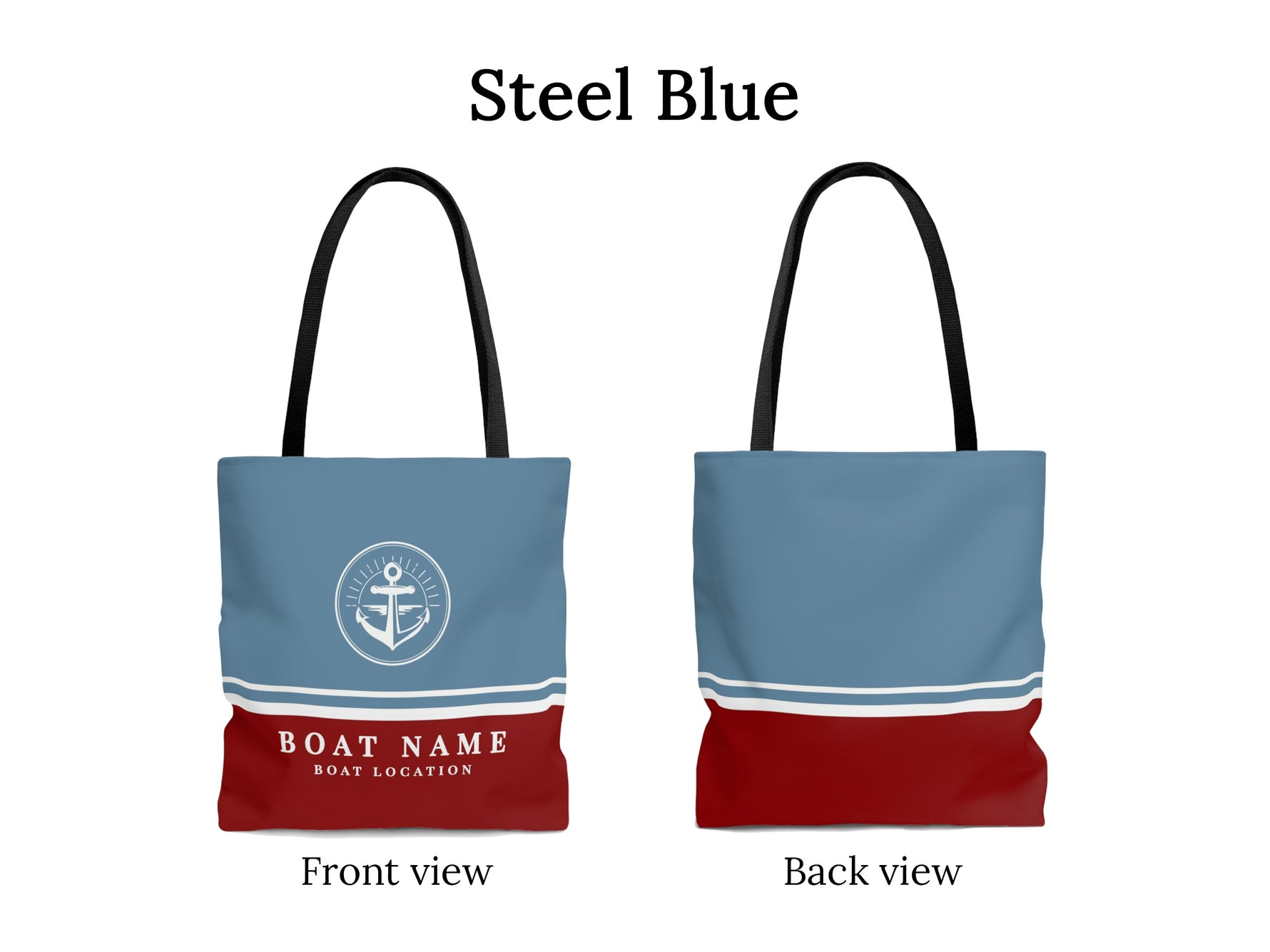 Custom Boat Tote, Boat Name Gift for Yacht Owners, Sailor Tote Bag