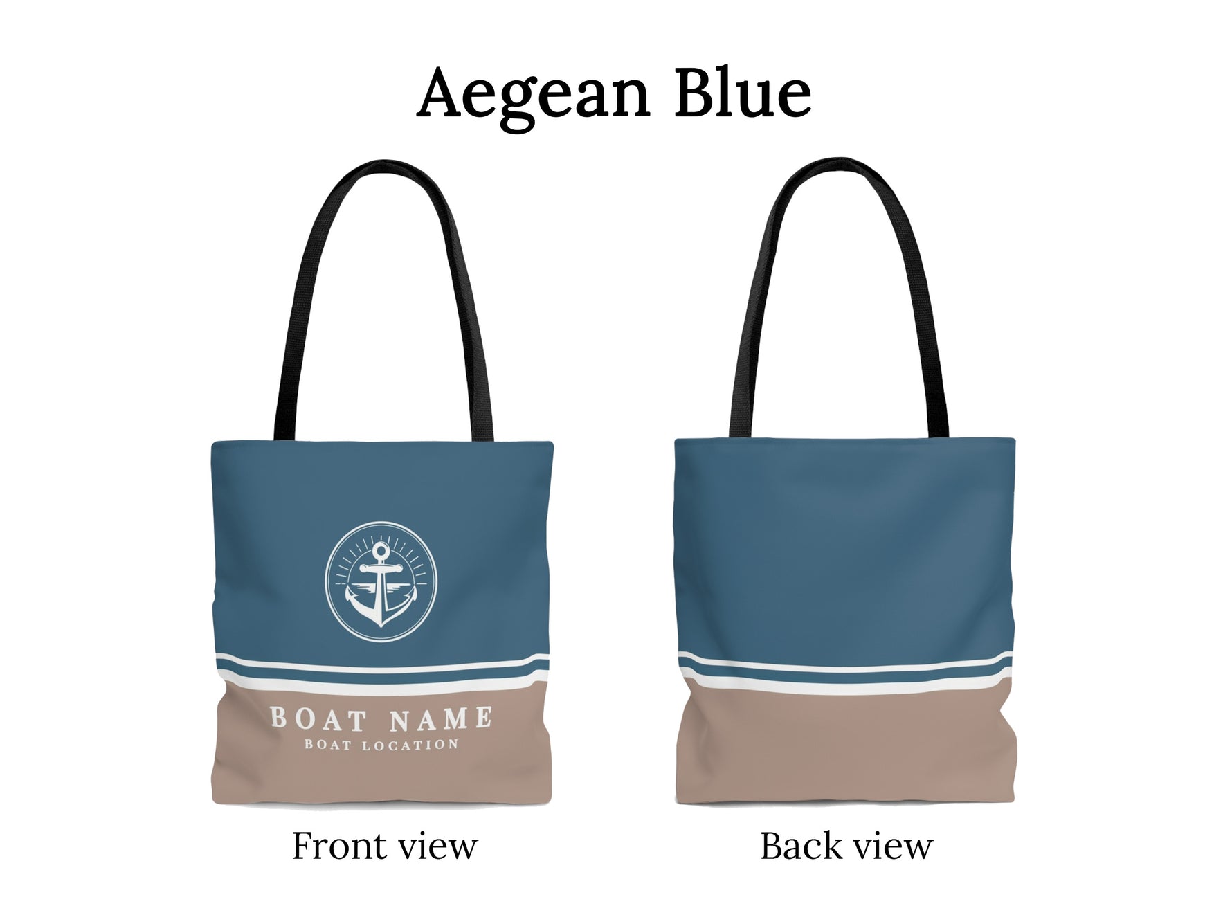 Custom Boat Tote, Boat Name Gift for Yacht Owners, Sailor Tote Bag