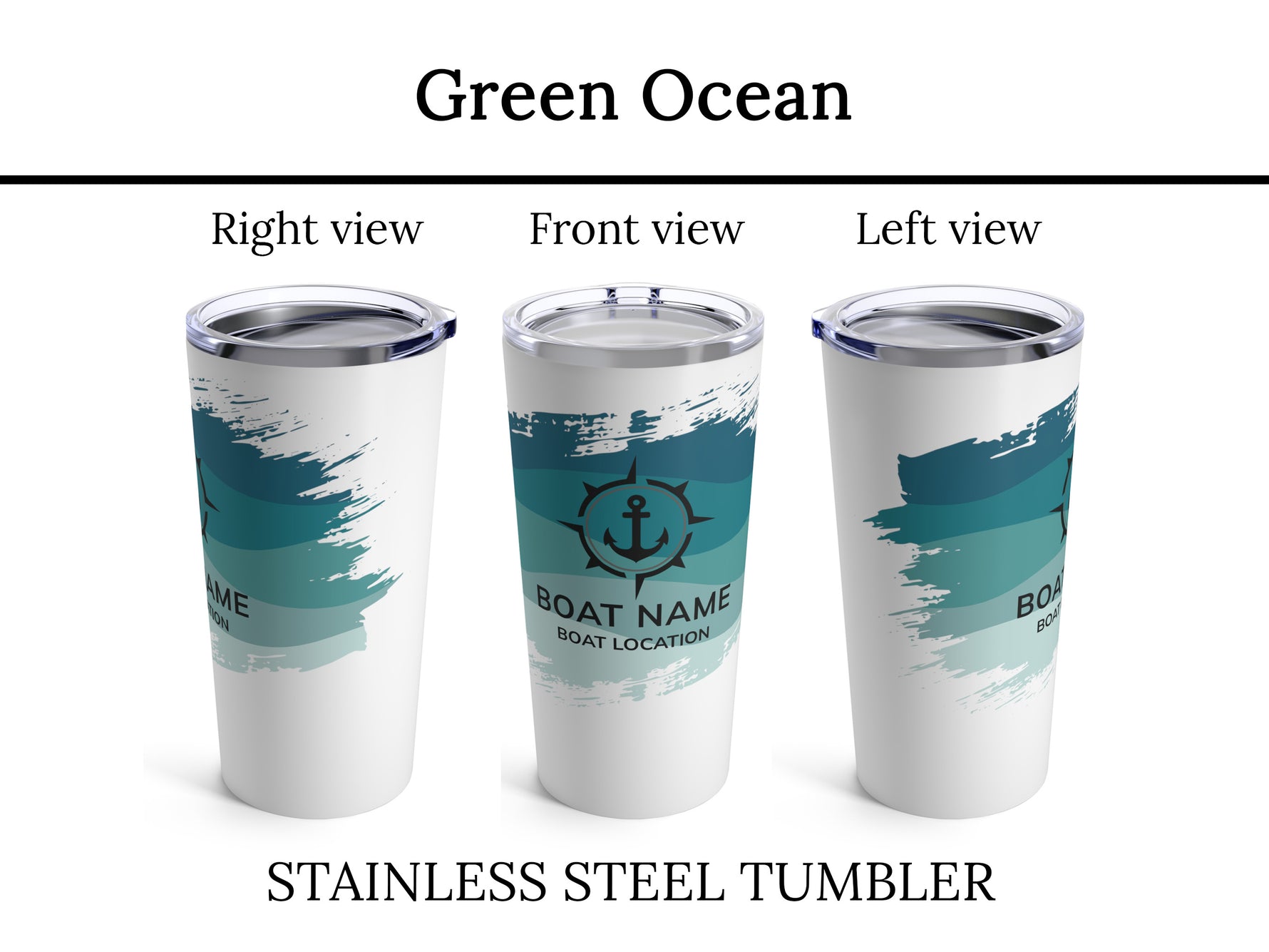 Custom Boat Tumbler, Captain Gift, Boat Gift for Mom, Nautical Insulated Mug