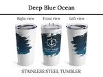 Custom Boat Tumbler, Captain Gift, Boat Gift for Mom, Nautical Insulated Mug