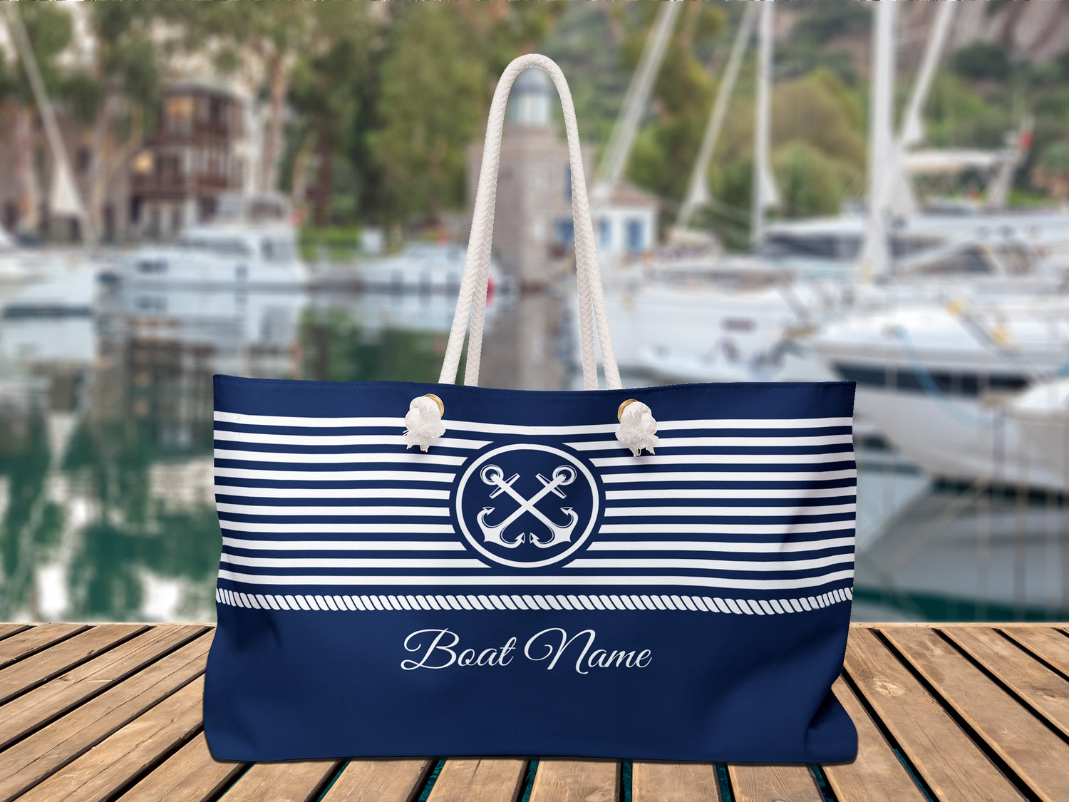 Boat Canvas Bag, Nautical Tote Bag, Custom Anchor Bag, Boat Gift for Women, Boat Bag