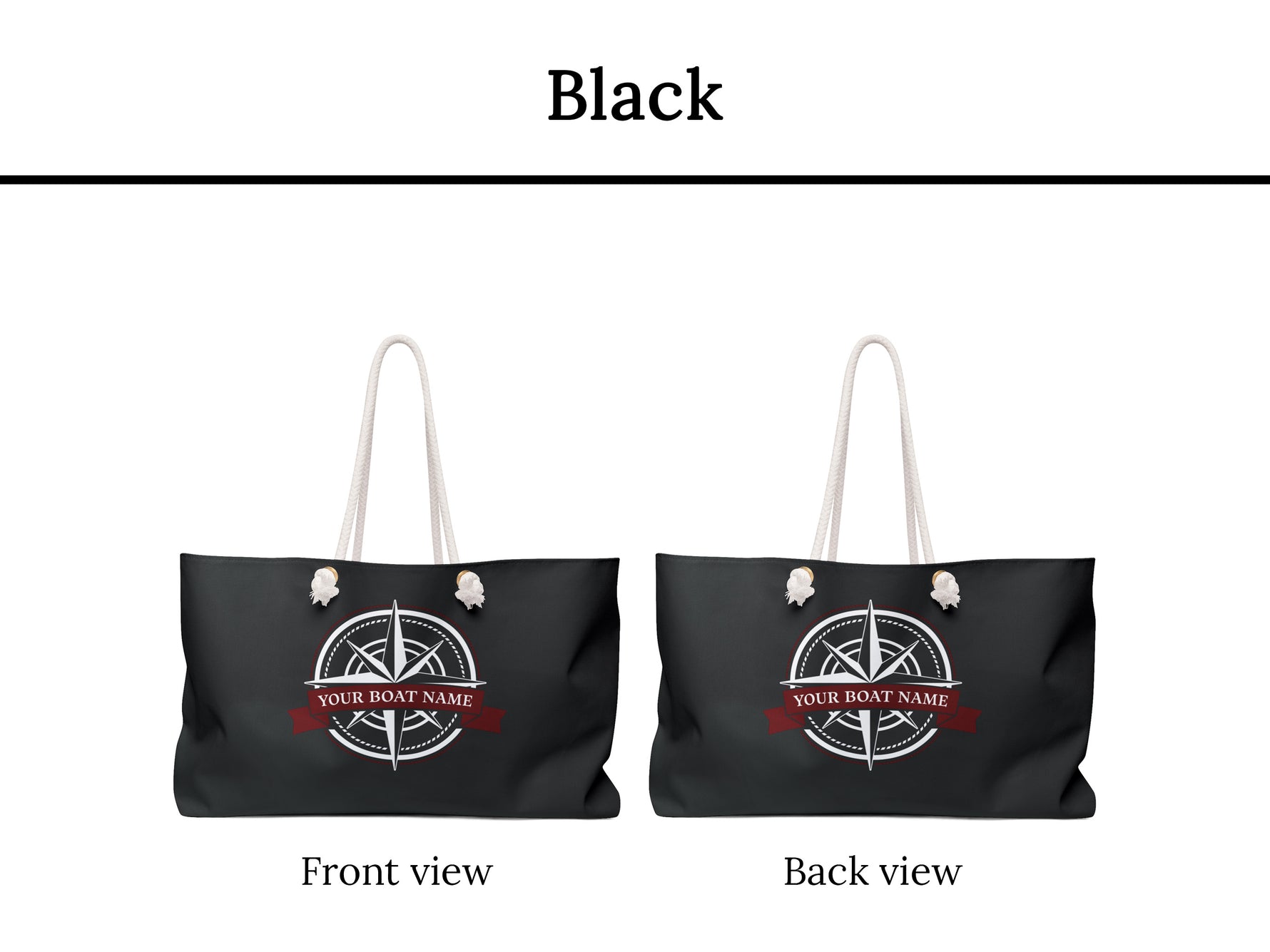 Boat Bag, Boat Gifts For Women, Compass Nautical Bag, Sailing Bag with Rope Handle