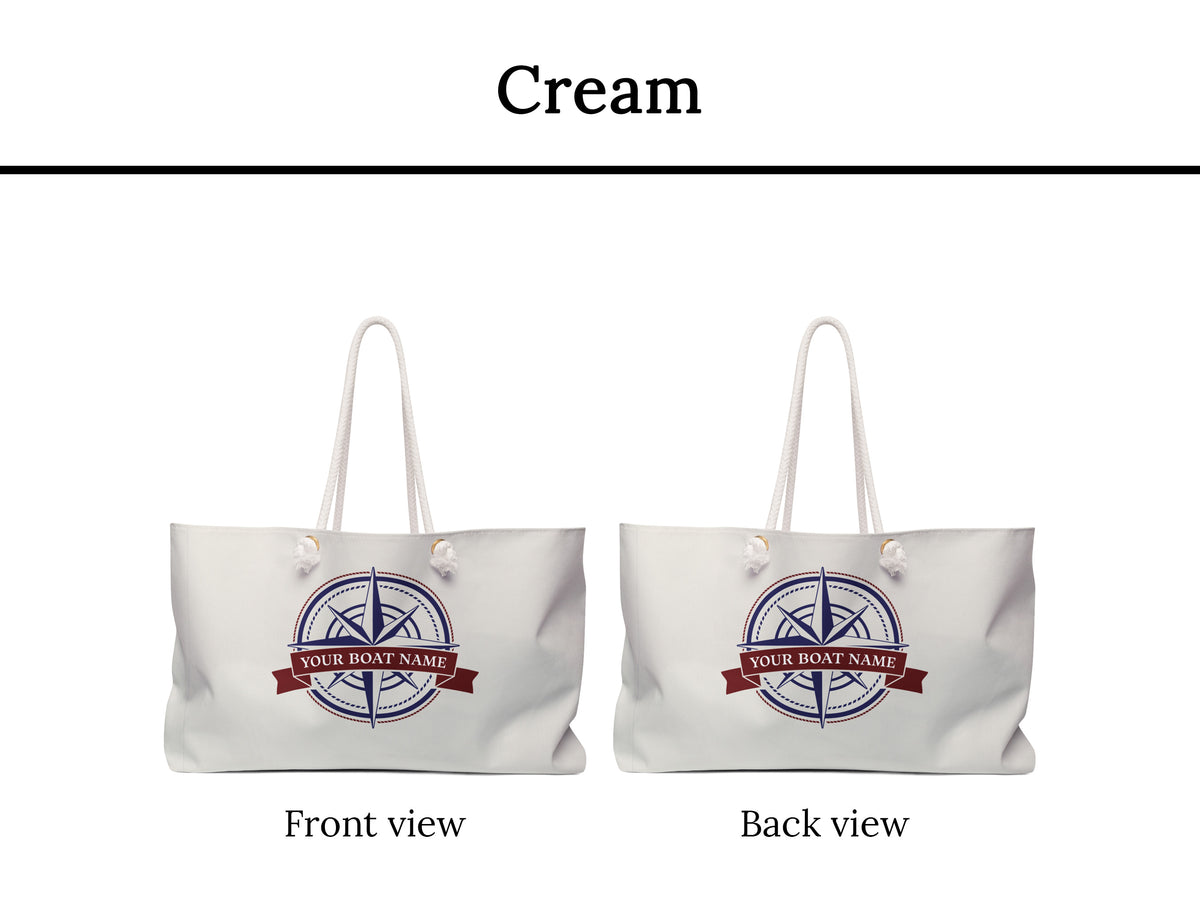 Boat Bag, Boat Gifts For Women, Compass Nautical Bag, Sailing Bag with Rope Handle