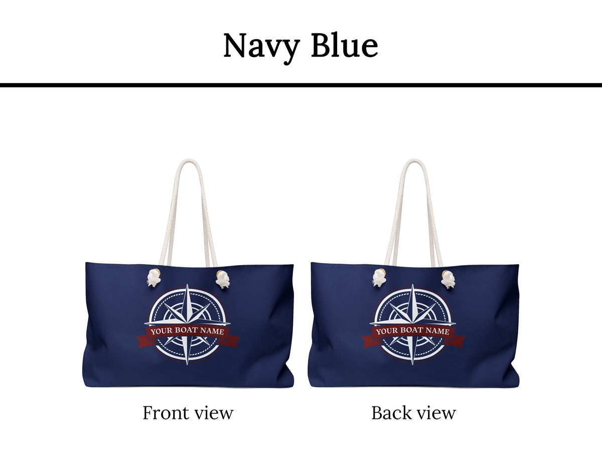 Boat Bag, Boat Gifts For Women, Compass Nautical Bag, Sailing Bag with Rope Handle