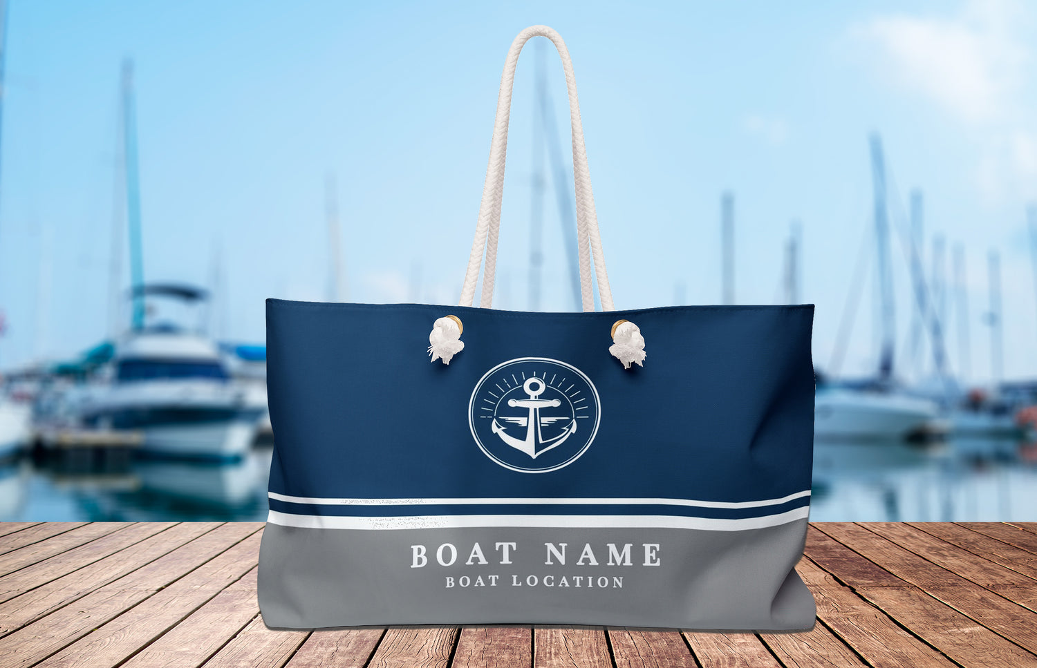 Boat Bag, Custom Boating Gifts, Boat Canvas Bag, Boat Accessories, Boat Owner Gifts, Nautical Anchor Bag, Sailing Gifts