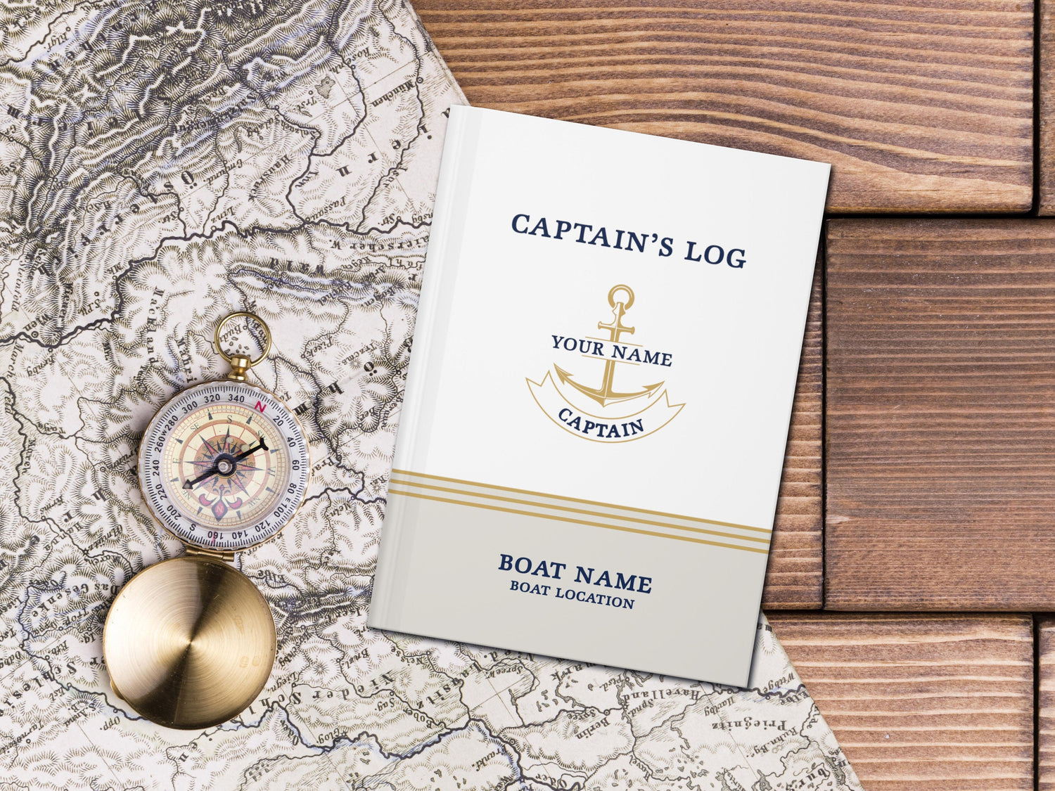 Boating Book, Boat Journal, Captains Log Book, Boat Accessories, Boat Gift for Men