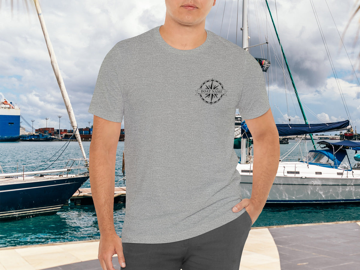 Custom Boat Shirt, Nautical Tshirt, Sailing T-Shirt, Boat Gift for Sailors, Matching Cruise Shirts