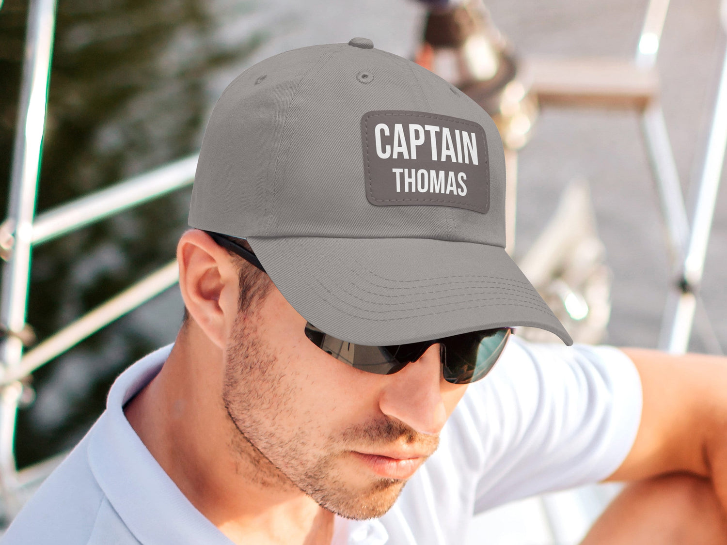 Personalized Captain Hat, Custom Boat Cap for Sailors, Captain First Mate Matching Caps, Nautical Hat for Crew